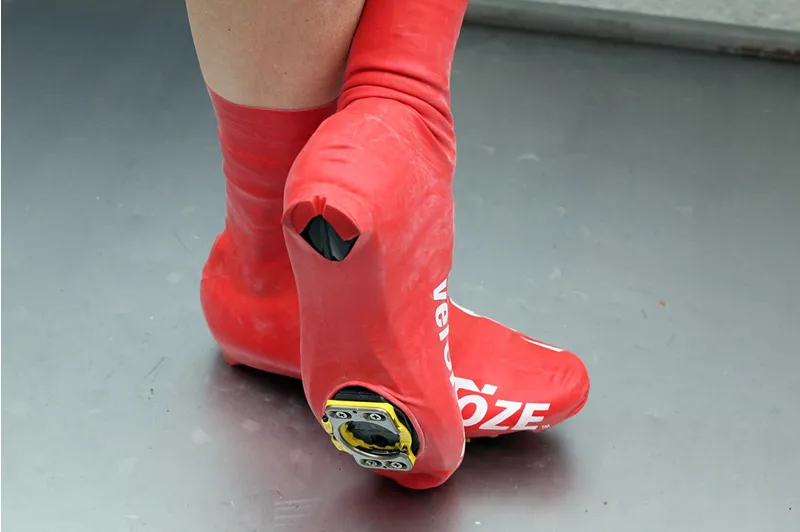 VeloToze Tall Aero Waterproof Overshoes Red-3
